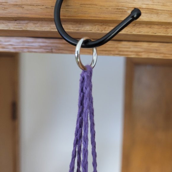 Handmade crochet hanging lantern - Picture 2 of 6